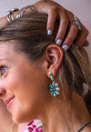 Turquoise Blossom Earrings