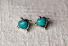 Turquoise Heart Studs