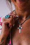 Turquoise Cross Necklace