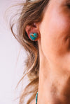 Turquoise Heart Studs