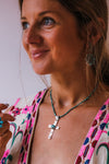 Turquoise Cross Necklace