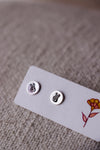 Stamped Silver Studs