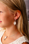 Cowrie Shell Hoops