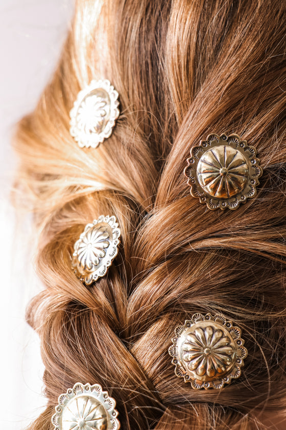 Brass Hair Concho