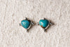 Turquoise Heart Studs