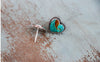 Turquoise Heart Studs