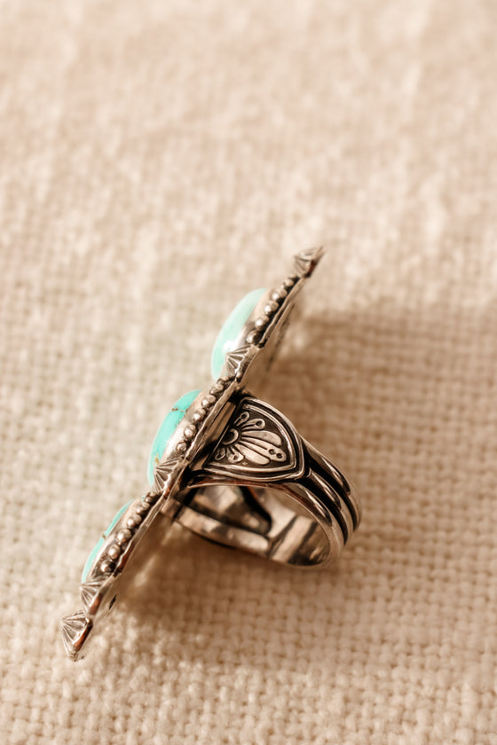 Big ol' Turquoise Ring 7.5