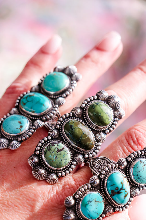 Big ol' Turquoise Ring 7.5