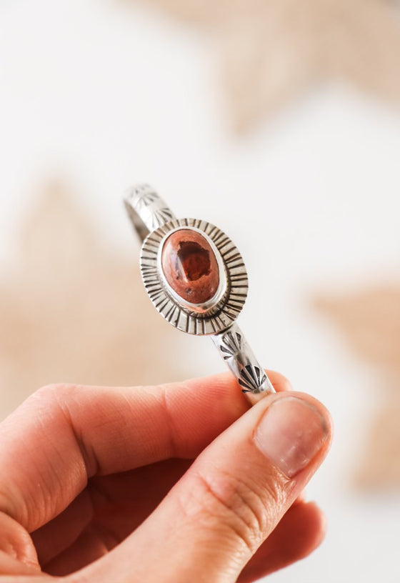 Mexican Fire Opal Cuff