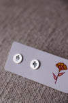 Stamped Silver Studs