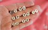 Stamped Silver Studs