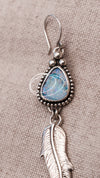 Opal Feather Earrings