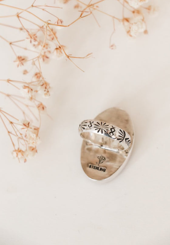 Peach Amazonite Ring