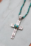 Turquoise Cross Necklace