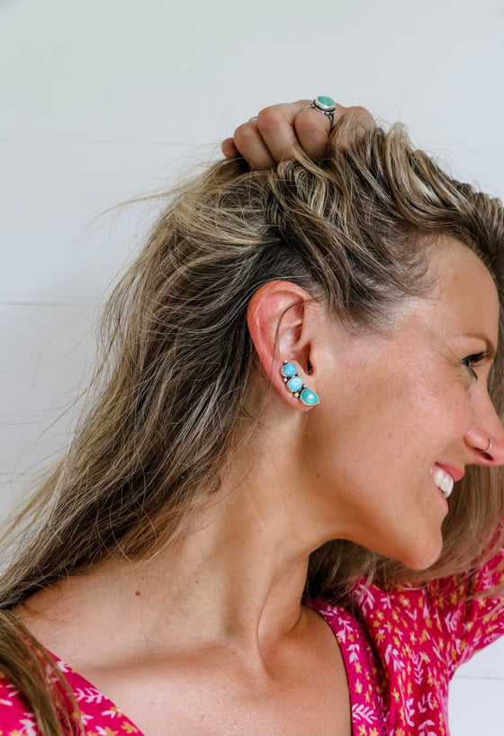 Turquoise Ear Crawler
