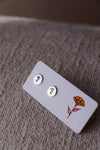 Stamped Silver Studs