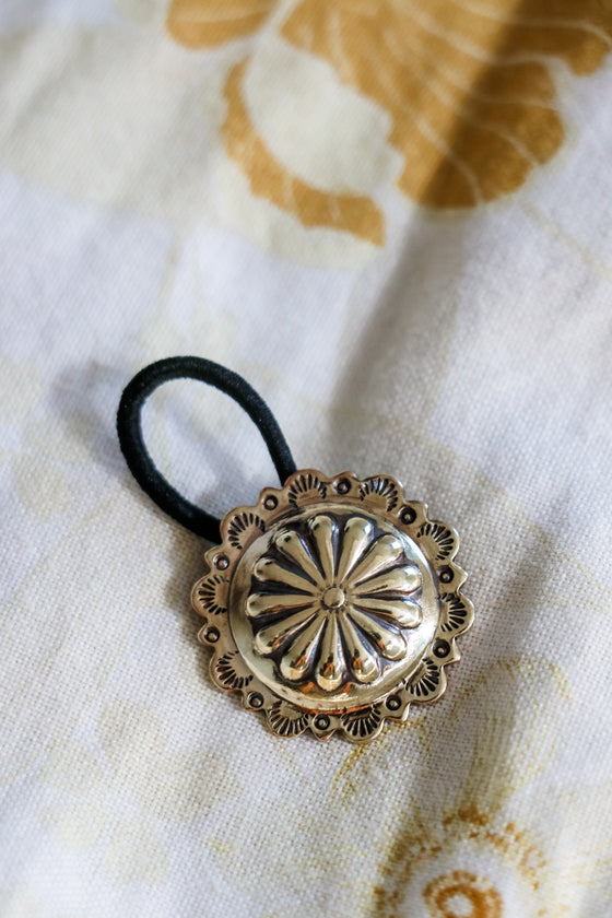 Brass Hair Concho