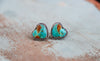 Turquoise Heart Studs