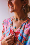 White Buffalo Blossom Earrings
