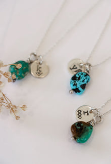  Letter Pendant with Turquoise
