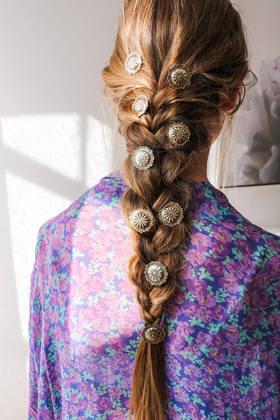 Brass Hair Concho
