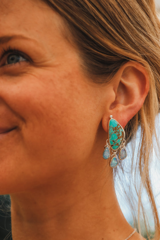 Opal & Turquoise Earrings