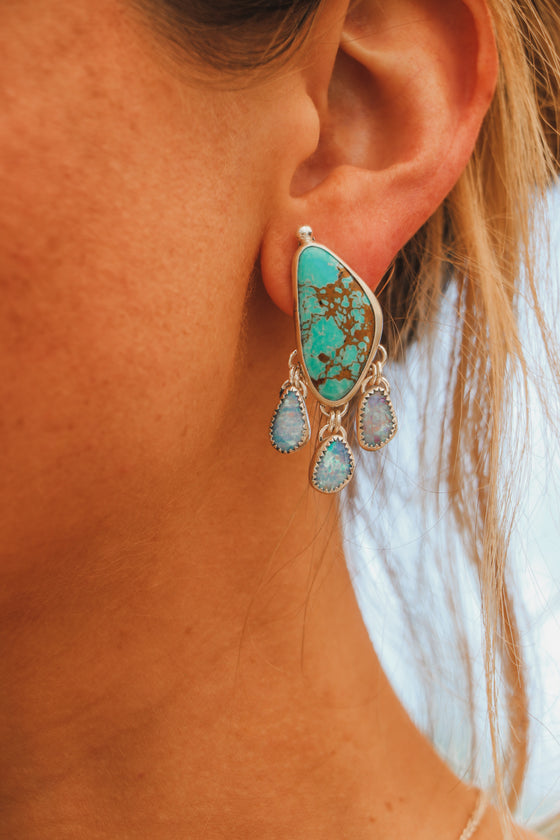 Opal & Turquoise Earrings