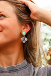 Turquoise & Moonstone Earrings